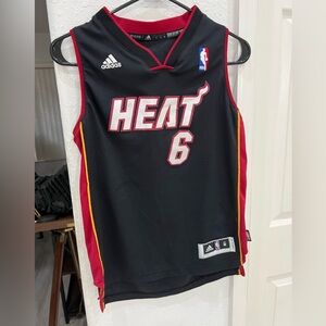 Miami heat basketball jersey LeBron James youth size medium vintage